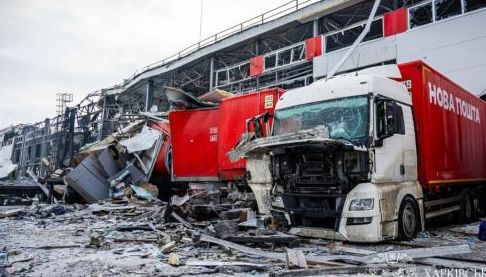 Знищення гуманітарного вантажу для тварин внаслідок російського обстрілу