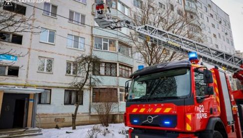 У Харкові ліквідовано пожежу в дев’ятиповерхівці