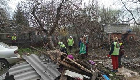 Пошкодження житлової забудови внаслідок обстрілу Харкова