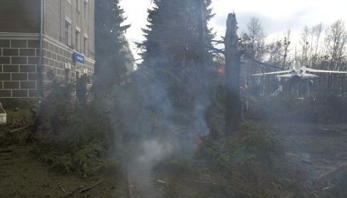 Обстріл головного корпусу аерокосмічного університету “ХАІ” в Харкові