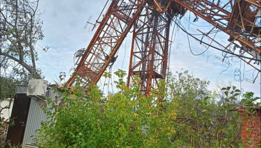 Наслідки ворожих обстрілів телевежі та інфраструктури на Харківщині